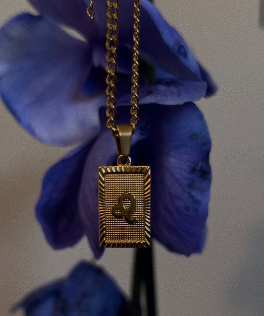 Leo zodiac necklace | 18k gold plated